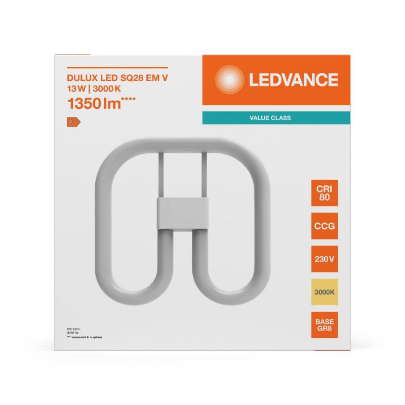Ledvance DULUX SQ28 EM LED Kompaktlampe GR8 2Pin 13W wie 28W 3000K